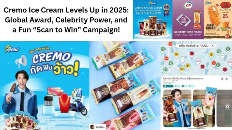 Cremo Ice Cream Levels Up in 2025: Global Award, Celebrity Power, and a Fun “Scan to Win” Campaign!